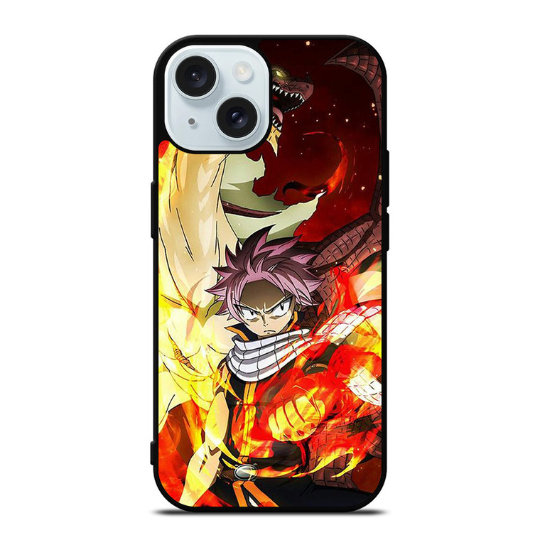 NATSU DRAGNEEL FAIRY TAIL DRAGON iPhone 15 Case Cover NATSU DRAGNEEL FAIRY TAIL DRAGON iPhone 15 Case Cover