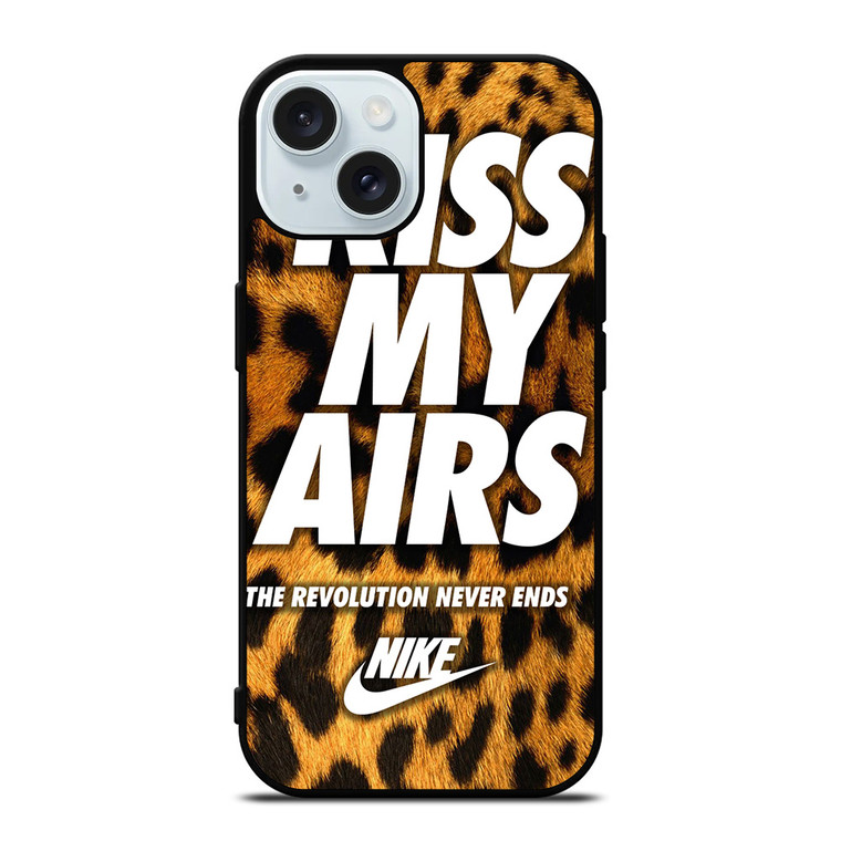 NIKE KISS MY AIRS LEOPARD iPhone 15 Case Cover