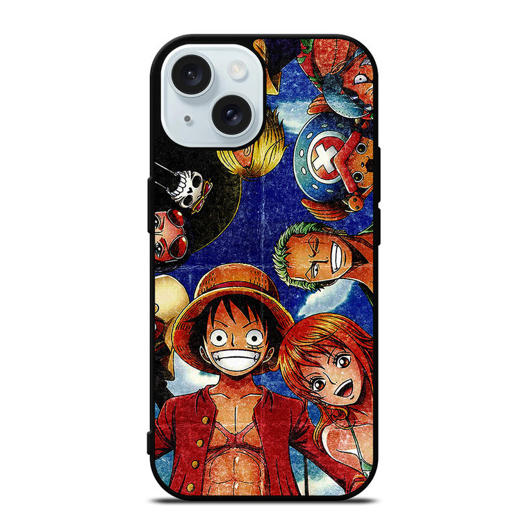 ONE PIECE GRUNGE ALL iPhone 15 Case Cover