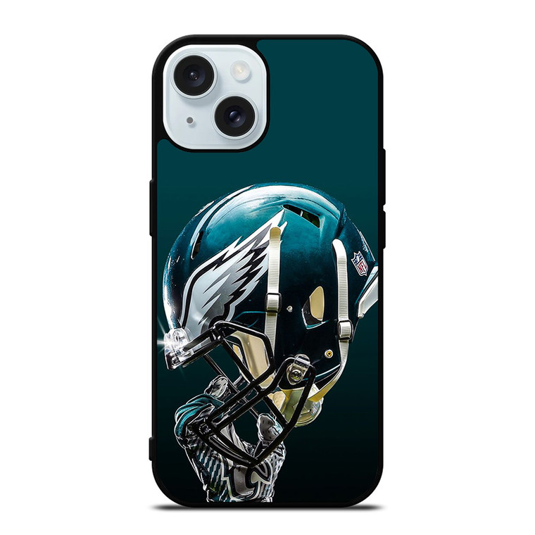 PHILADELPHIA EAGLES LOGO FOOTBALL HELMET ICON iPhone 15 Case Cover