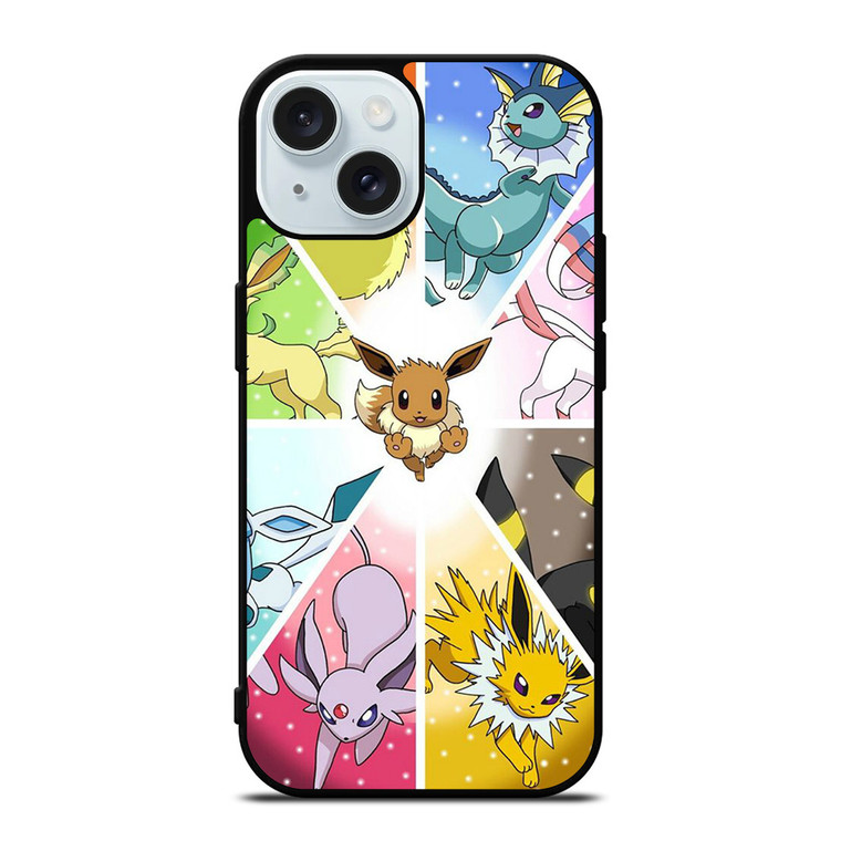 POKEMON ALL EEVEE iPhone 15 Case Cover