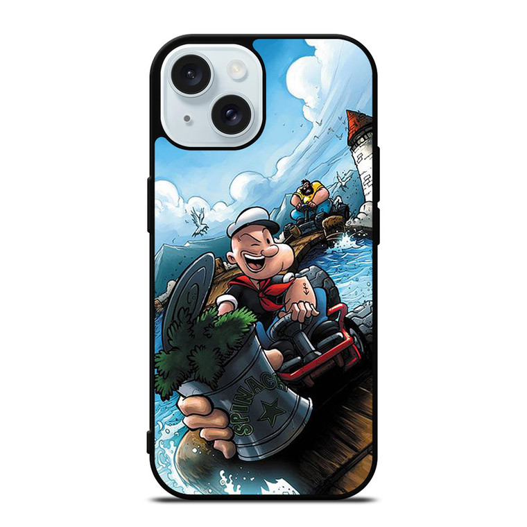 POPEYE THE SAILORMAN CARTOON iPhone 15 Case Cover