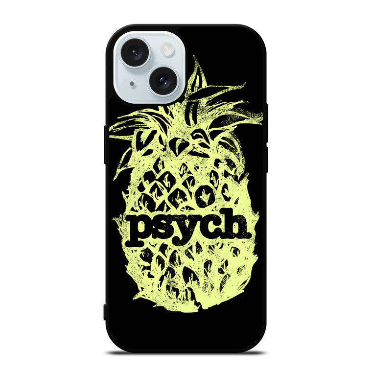 PSYCH PINEAPPLE VINTAGE iPhone 15 Case Cover