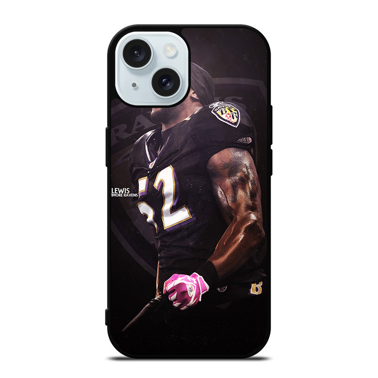 RAY LEWIS BALTIMORE RAVENS NFL iPhone 15 Case Cover
