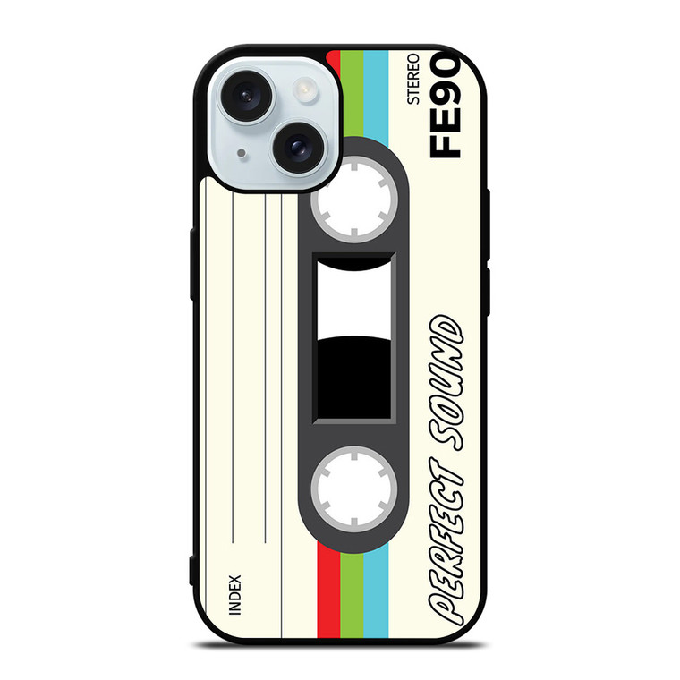RETRO STEREO CASETTE TAPE iPhone 15 Case Cover