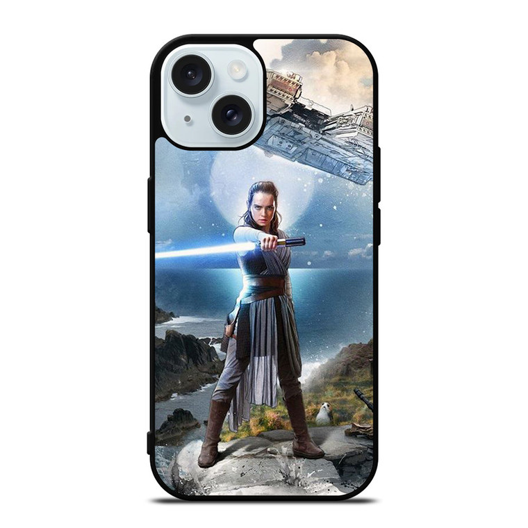 REY STAR WARS THE LAST OF JEDI iPhone 15 Case Cover REY STAR WARS THE LAST OF JEDI iPhone 15 Case Cover