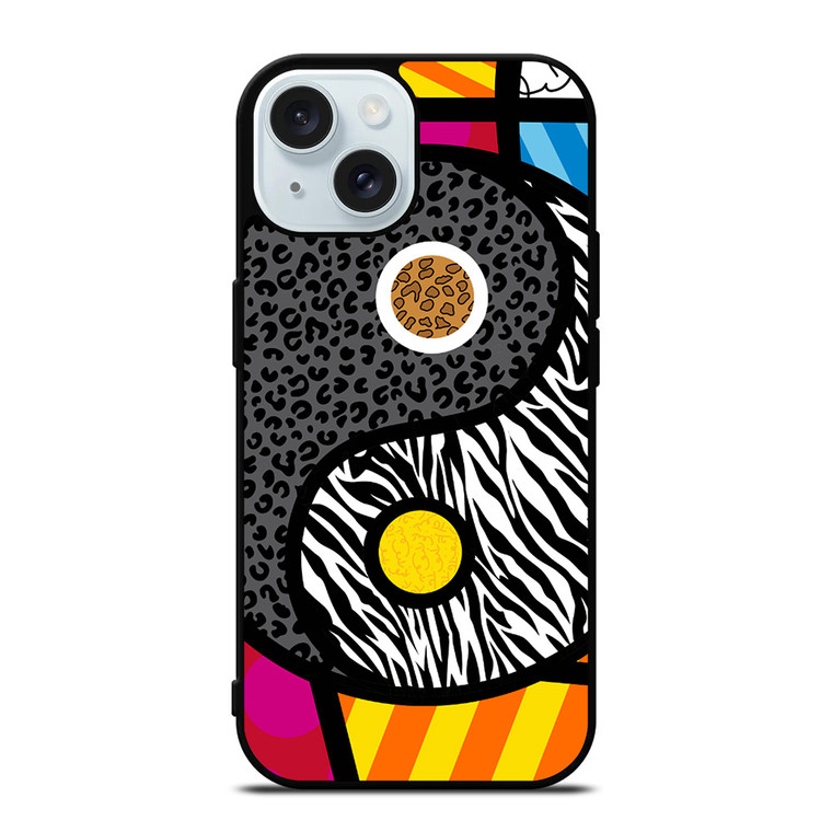 ROMERO BRITTO YIN YANG iPhone 15 Case Cover