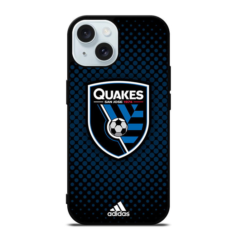 SAN JOSE EARTHQUAKES SOCCER MLS ADIDAS iPhone 15 Case Cover