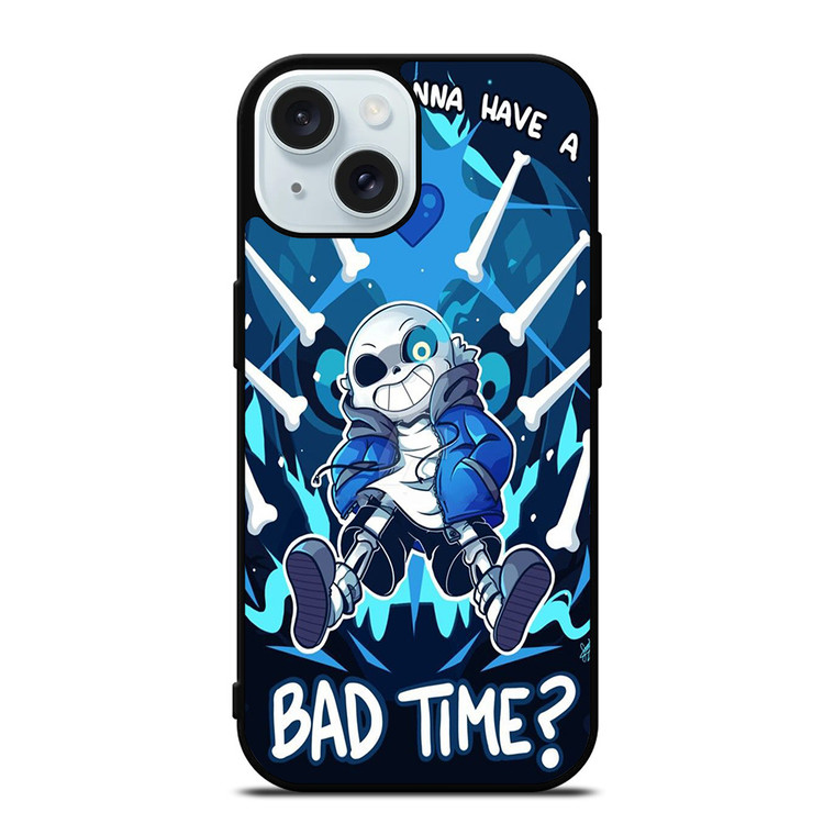 SANS UNDERTALE BAD TIME 2 iPhone 15 Case Cover