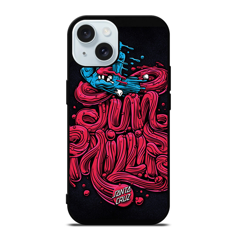 SANTA CRUZ SKATEBOARDS CLIPART iPhone 15 Case Cover