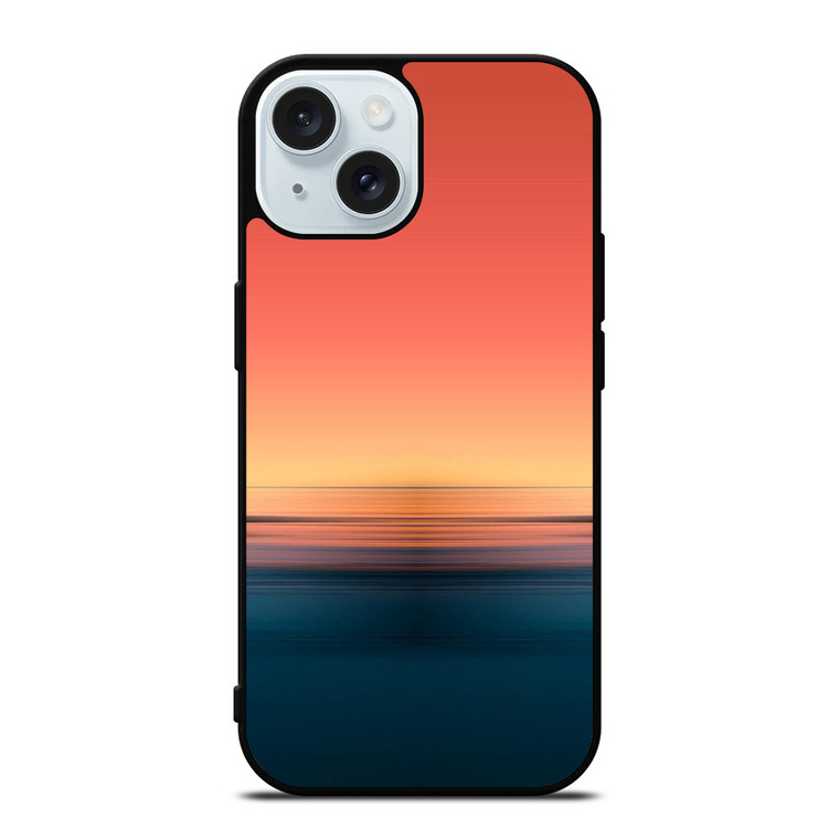 SEA SUNSET GRADIENT iPhone 15 Case Cover