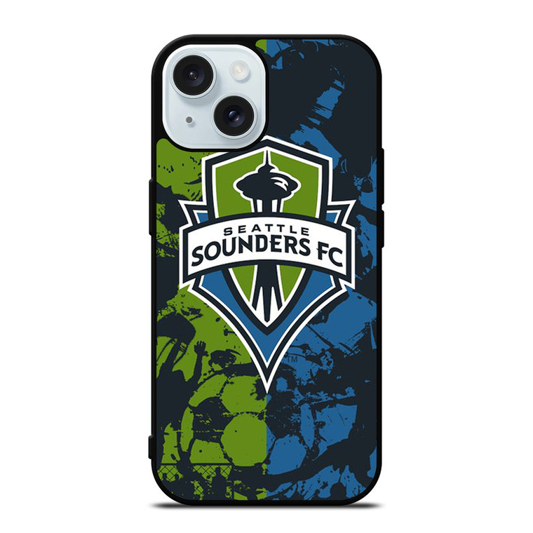 SEATTLE SOUNDERS FC ART iPhone 15 Case Cover