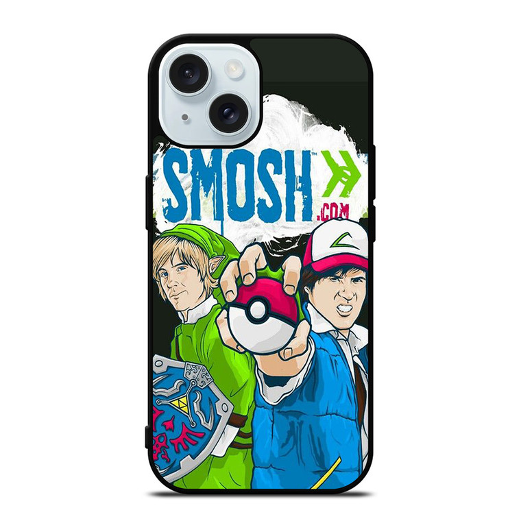 SMOSH ZELDA AND POKEMON iPhone 15 Case Cover