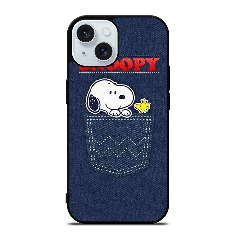SNOOPY IN POCKET CARTOON iPhone 15 Case Cover