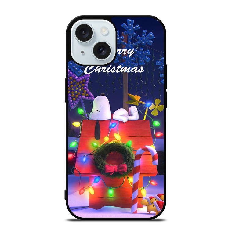 SNOOPY MERRY CHRISTMAS iPhone 15 Case Cover