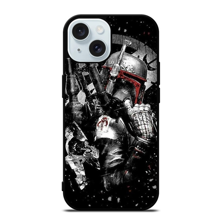 STAR WARS BOBA FETT ART iPhone 15 Case Cover