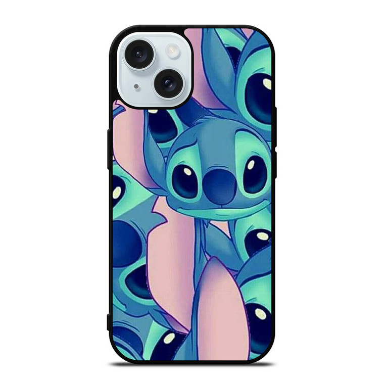 STITCH DISNEY FACES iPhone 15 Case Cover