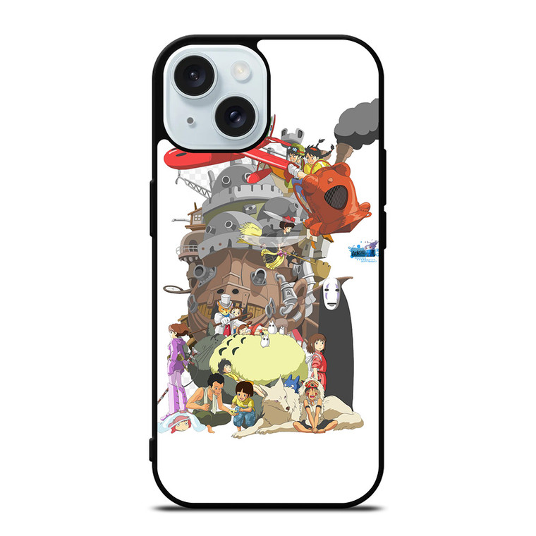STUDIO GHIBLI ALL CHARACTER iPhone 15 Case Cover