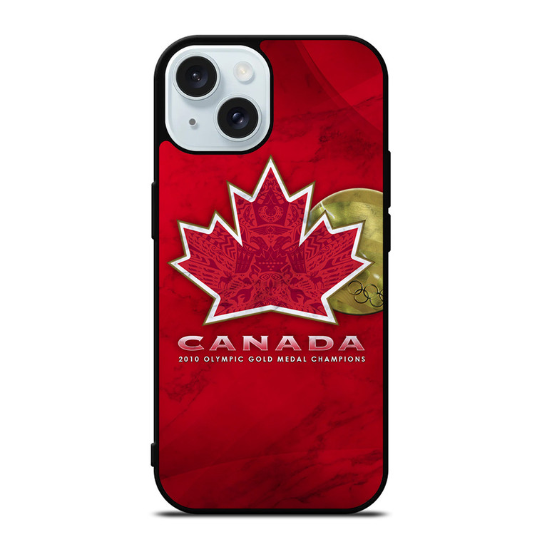TEAM CANADA HOCKEY LOGO MARBLE iPhone 15 Case Cover