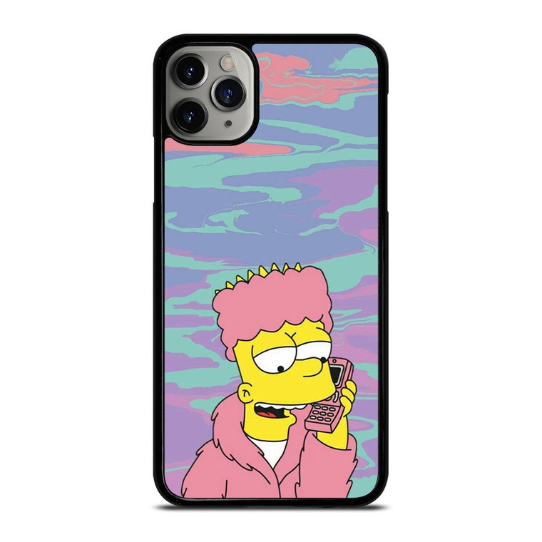 TIE DYE PATTERN BART SIMPSON iPhone 11 Pro Max Case Cover