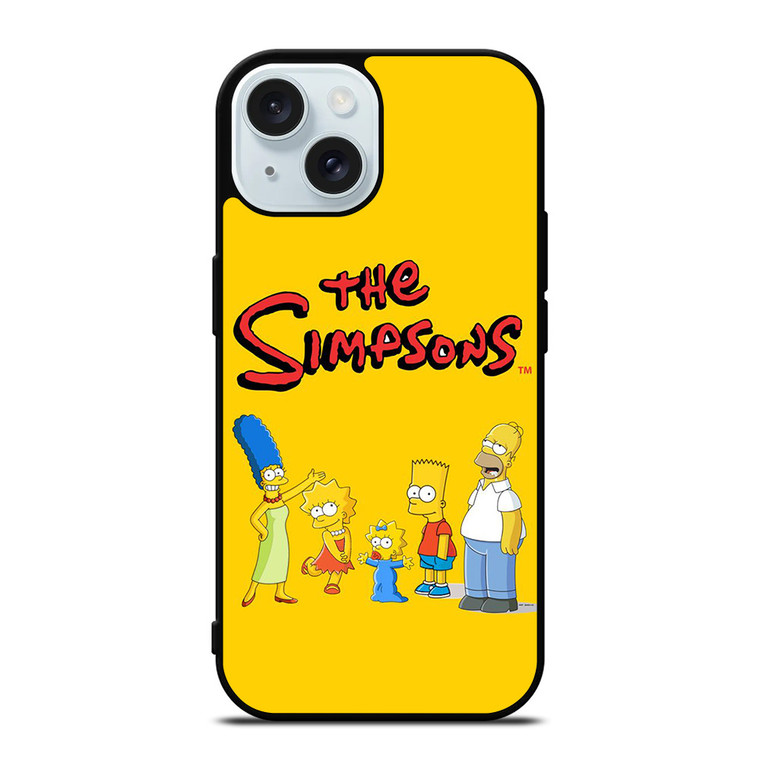 THE SIMPSONS FAMILY CARTOON iPhone 15 Case Cover