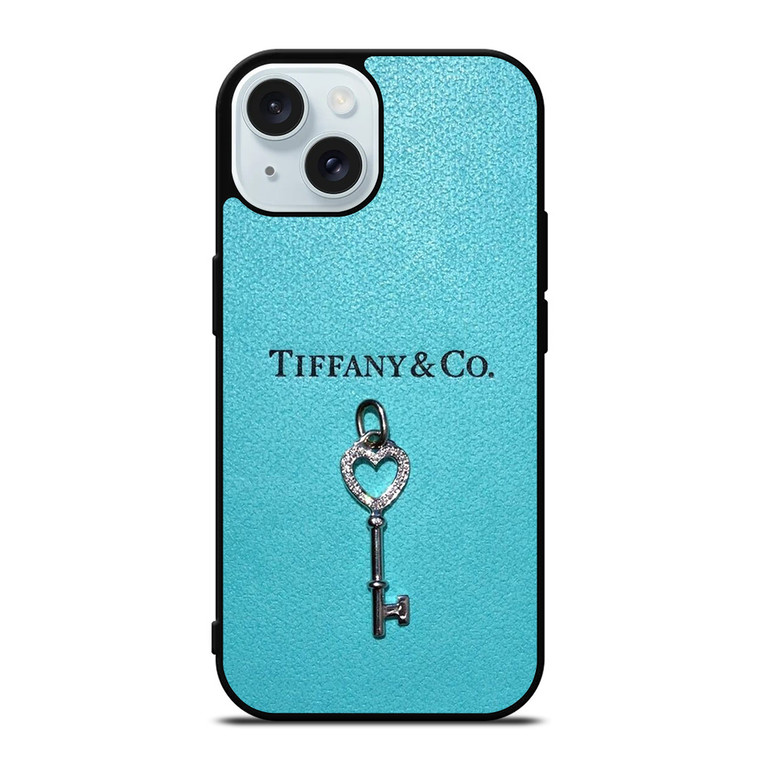 TIFFANY AND CO KEY LEATHER iPhone 15 Case Cover