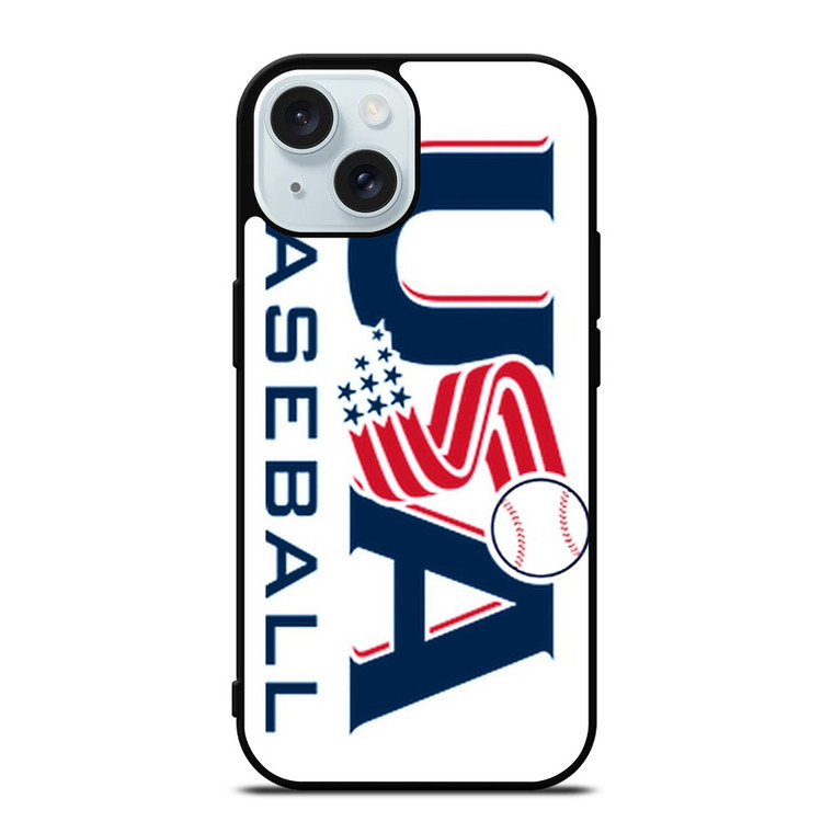 UNITED STATES BASEBALL LOGO iPhone 15 Case Cover