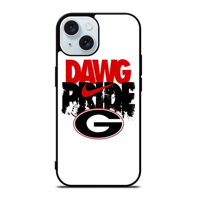 UNIVERSITY OF GEORGIA BULLDOGS ART iPhone 15 Case Cover