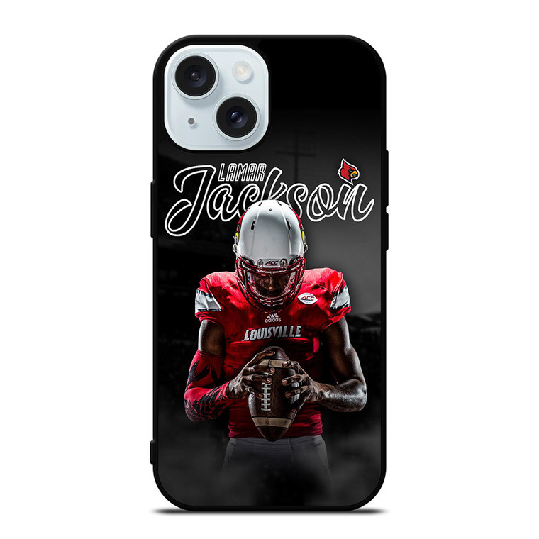 UNIVERSITY OF LOUISVILLE LAMAR JACKSON iPhone 15 Case Cover