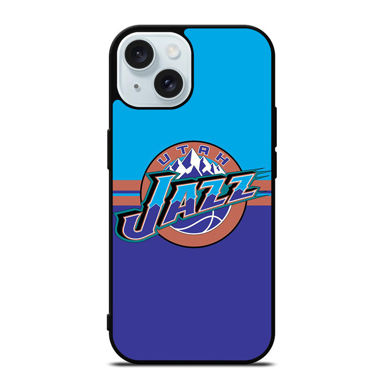 UTAH JAZZ BASKETBALL LOGO iPhone 15 Case Cover
