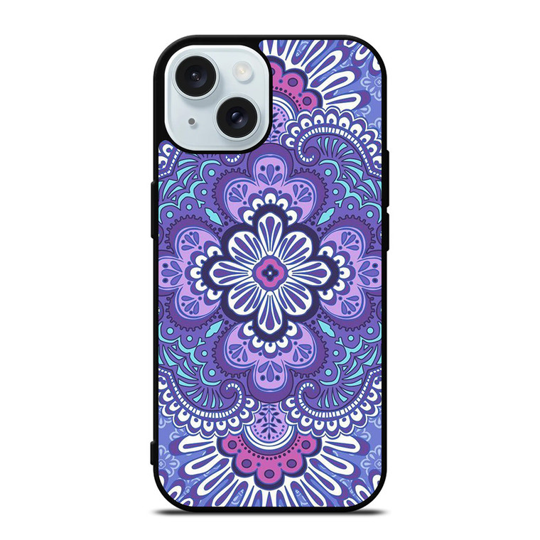 VERA BRADLEY LILAC TAPESTRY iPhone 15 Case Cover