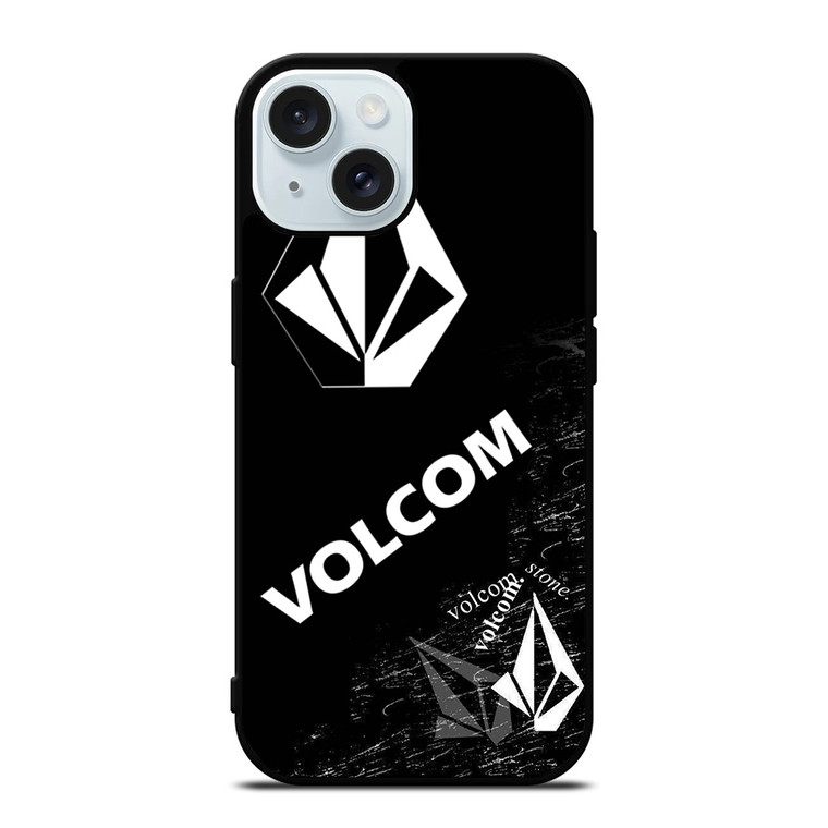 VOLCOM BLACK LOGO iPhone 15 Case Cover