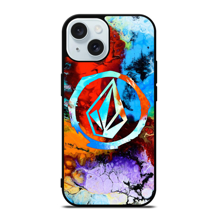 VOLCOM COLORFUL LOGO iPhone 15 Case Cover