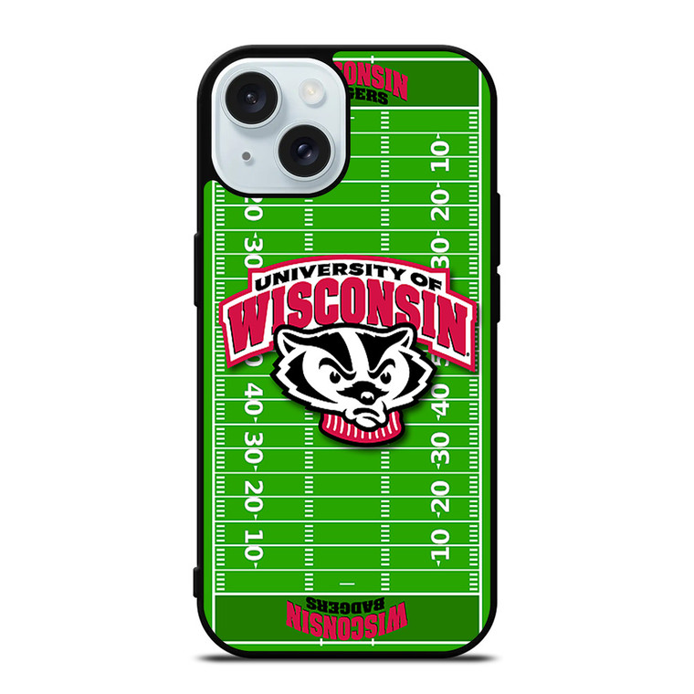 WISCONSIN BADGER FOOTBALL iPhone 15 Case Cover