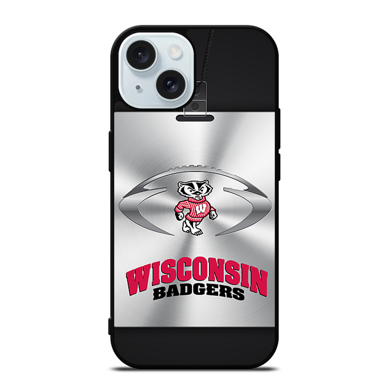 WISCONSIN BADGER NFL iPhone 15 Case Cover