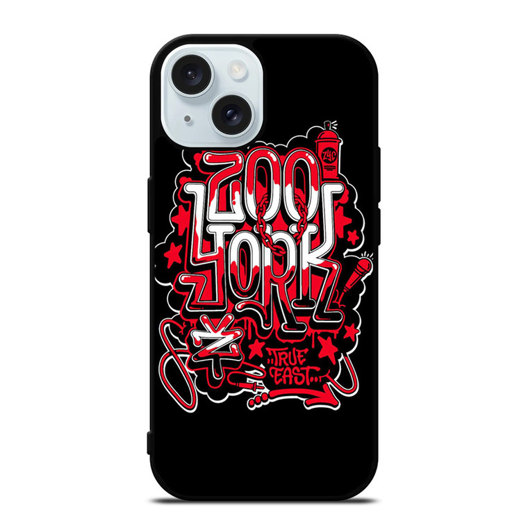 ZOO YORK LOGO TRUE EAST iPhone 15 Case Cover