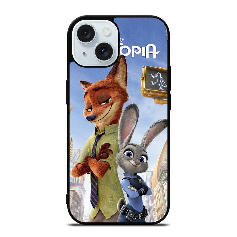 ZOOTOPIA NICK AND JUDY DISNEY iPhone 15 Case Cover