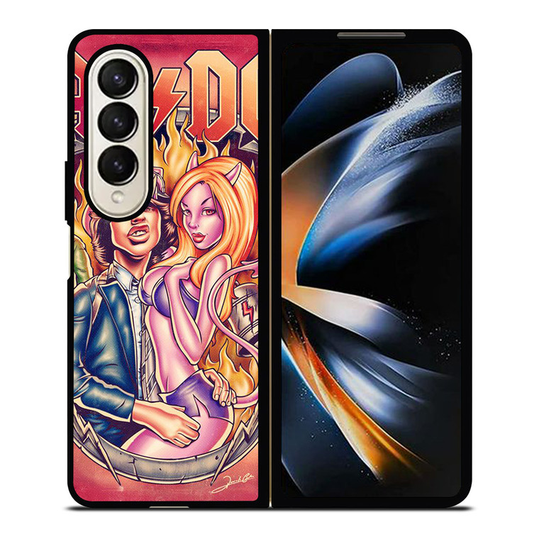 ACDC ROCK BAND Samsung Galaxy Z Fold 4 Case Cover