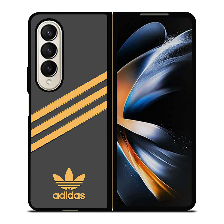 ADIDAS ORIGINALS STRIPES BLACK ORANGE Samsung Galaxy Z Fold 4 Case Cover ADIDAS ORIGINALS STRIPES BLACK ORANGE Samsung Galaxy Z Fold 4 Case Cover