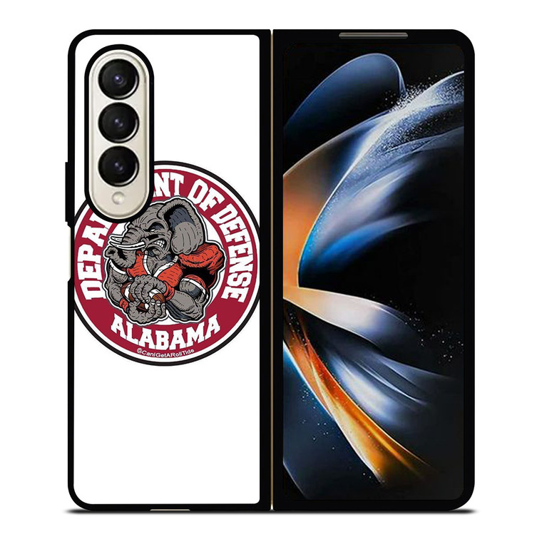 ALABAMA CRIMSON TIDE BAMA LOGO DEFENCE DEPARTMENT Samsung Galaxy Z Fold 4 Case Cover