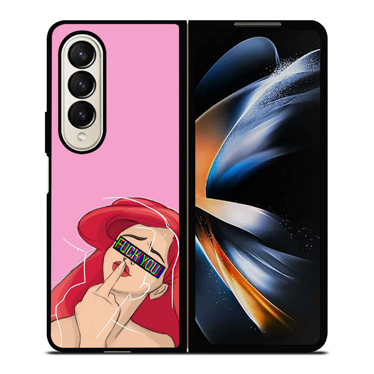 ARIEL THE LITTLE MERMAID FUCK YOU Samsung Galaxy Z Fold 4 Case Cover