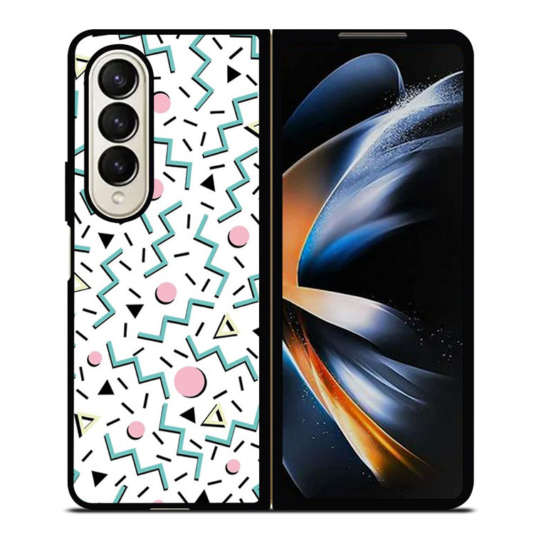 BACK TO 80S PATTERN Samsung Galaxy Z Fold 4 Case Cover