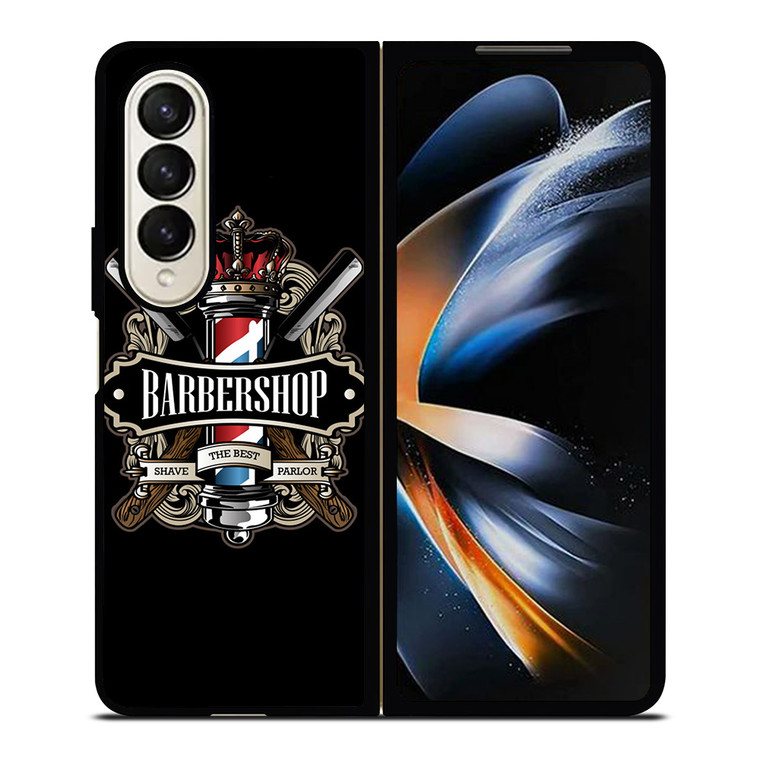 BARBERSHOP POLE HAIR CUT LOGO Samsung Galaxy Z Fold 4 Case Cover