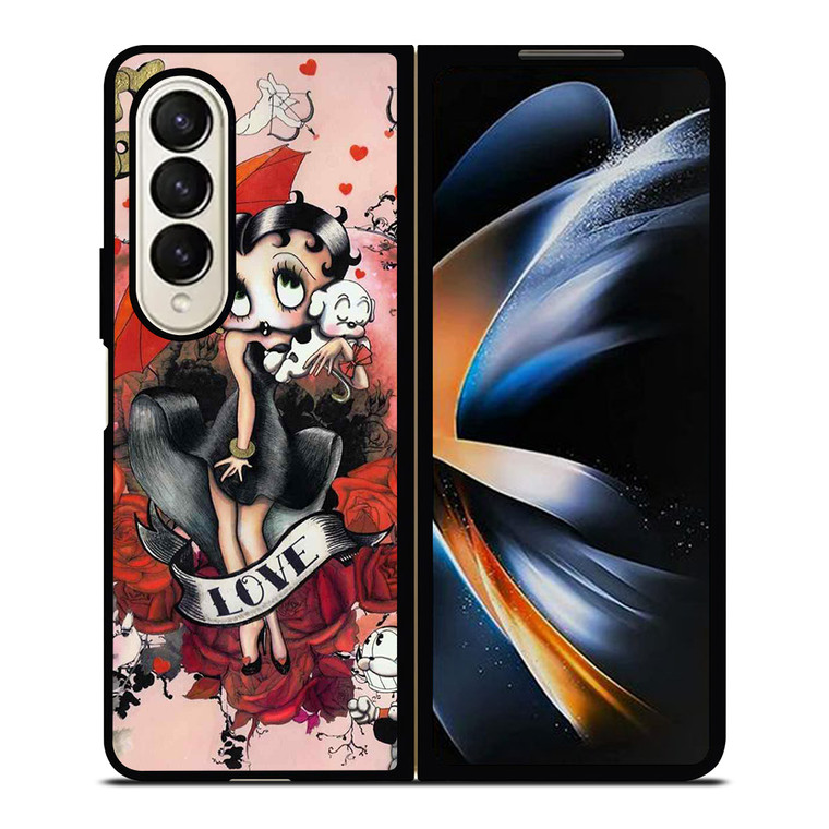 BETTY BOOP LOVE CARTOON Samsung Galaxy Z Fold 4 Case Cover