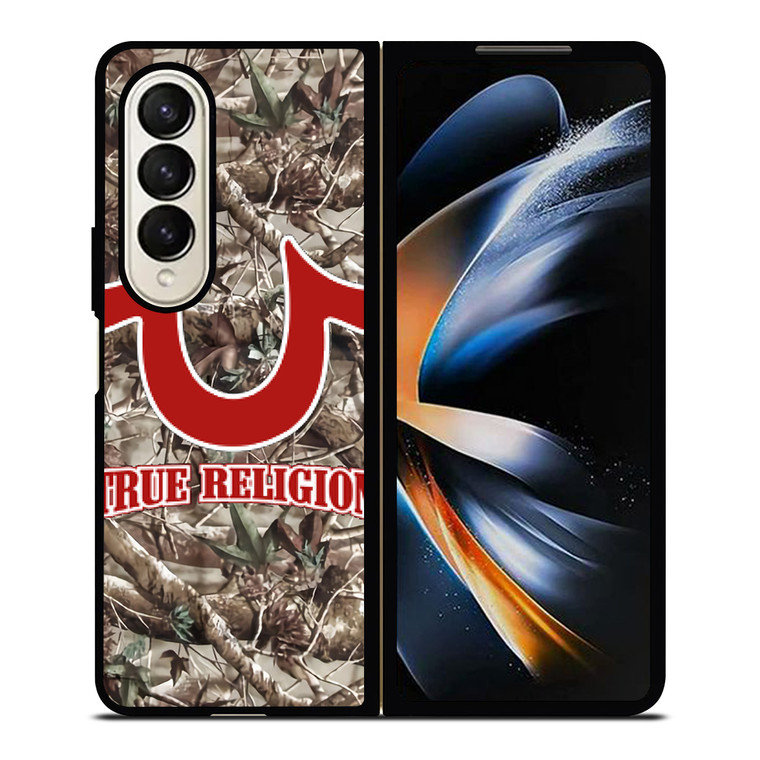 BIG BUDDHA TRUE RELIGION CAMO LOGO Samsung Galaxy Z Fold 4 Case Cover