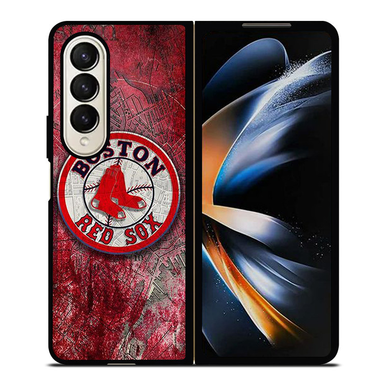 BOSTON RED SOX MLB LOGO Samsung Galaxy Z Fold 4 Case Cover