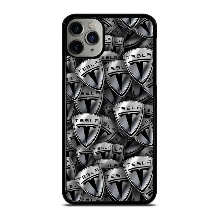 TESLA METAL LOGO COLLAGE iPhone 11 Pro Max Case Cover