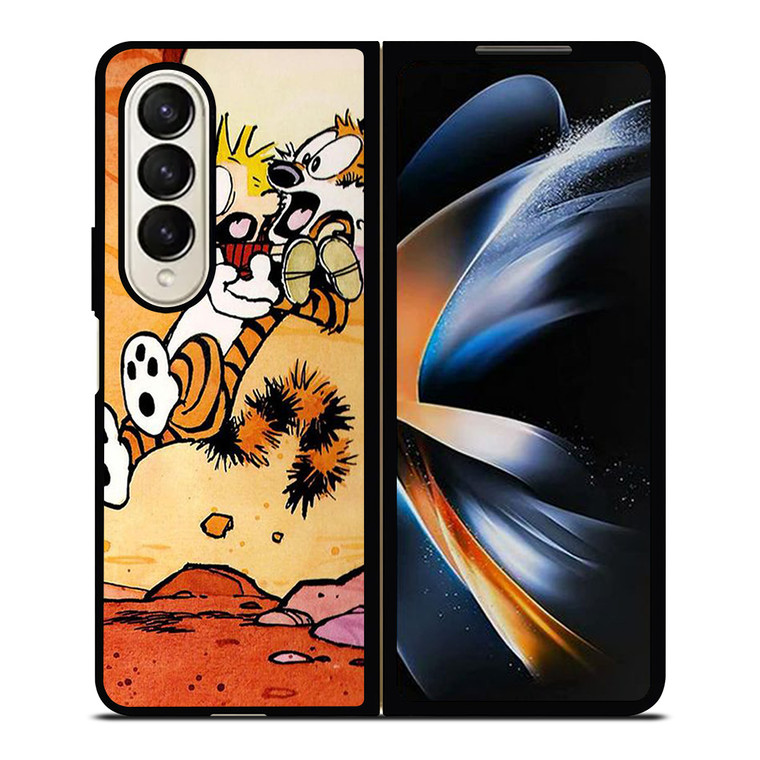CALVIN AND HOBBES CARTOON 3 Samsung Galaxy Z Fold 4 Case Cover