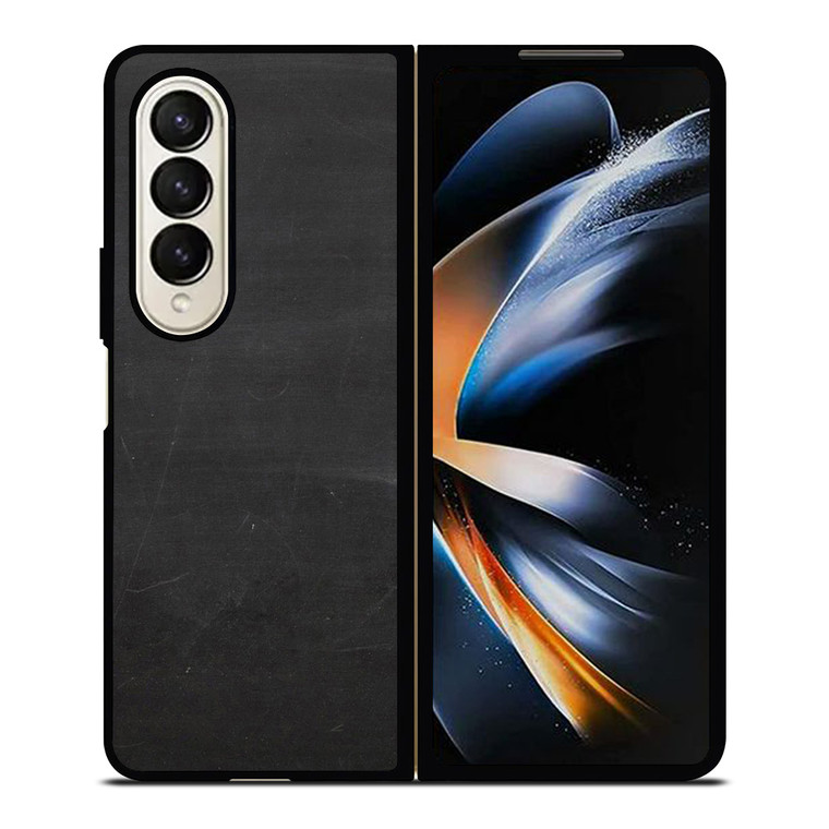 CHALK BLACK BOARD TEXTURES Samsung Galaxy Z Fold 4 Case Cover