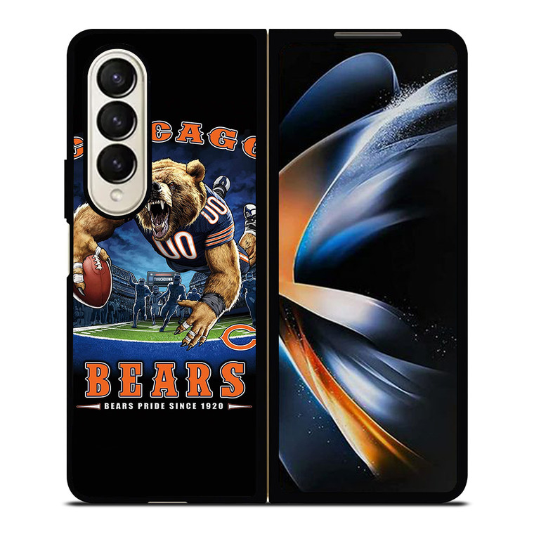 CHICAGO BEARS FOOTBALL MASCOT Samsung Galaxy Z Fold 4 Case Cover